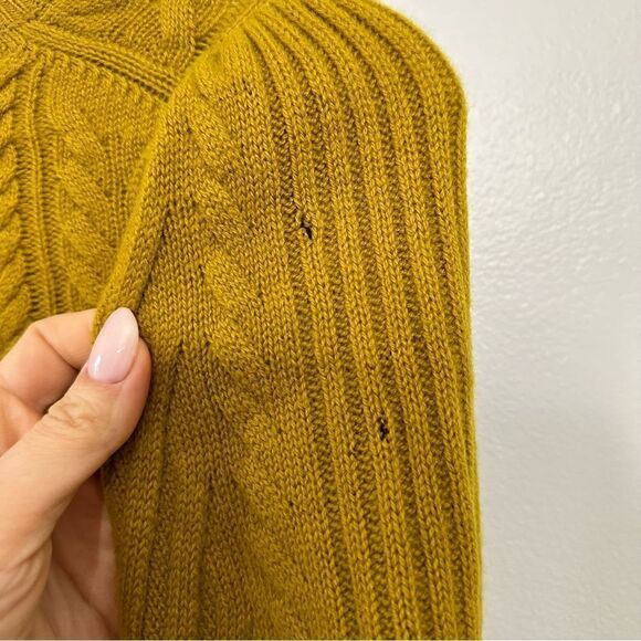 Ulla Johnson Puff Sleeve Sweater in Mustard Wool - Picture 7 of 10